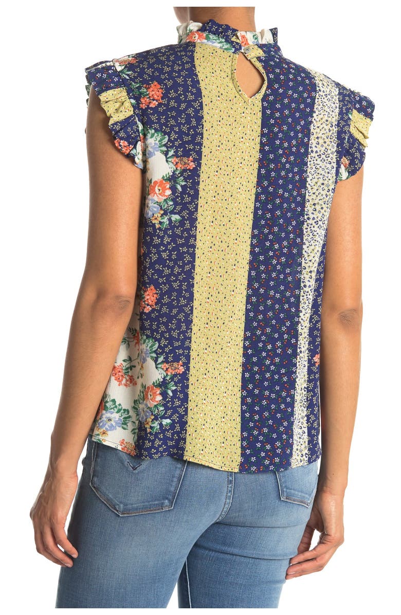 Everleigh Print Mix Pleated Swing Tank, Alternate, color,