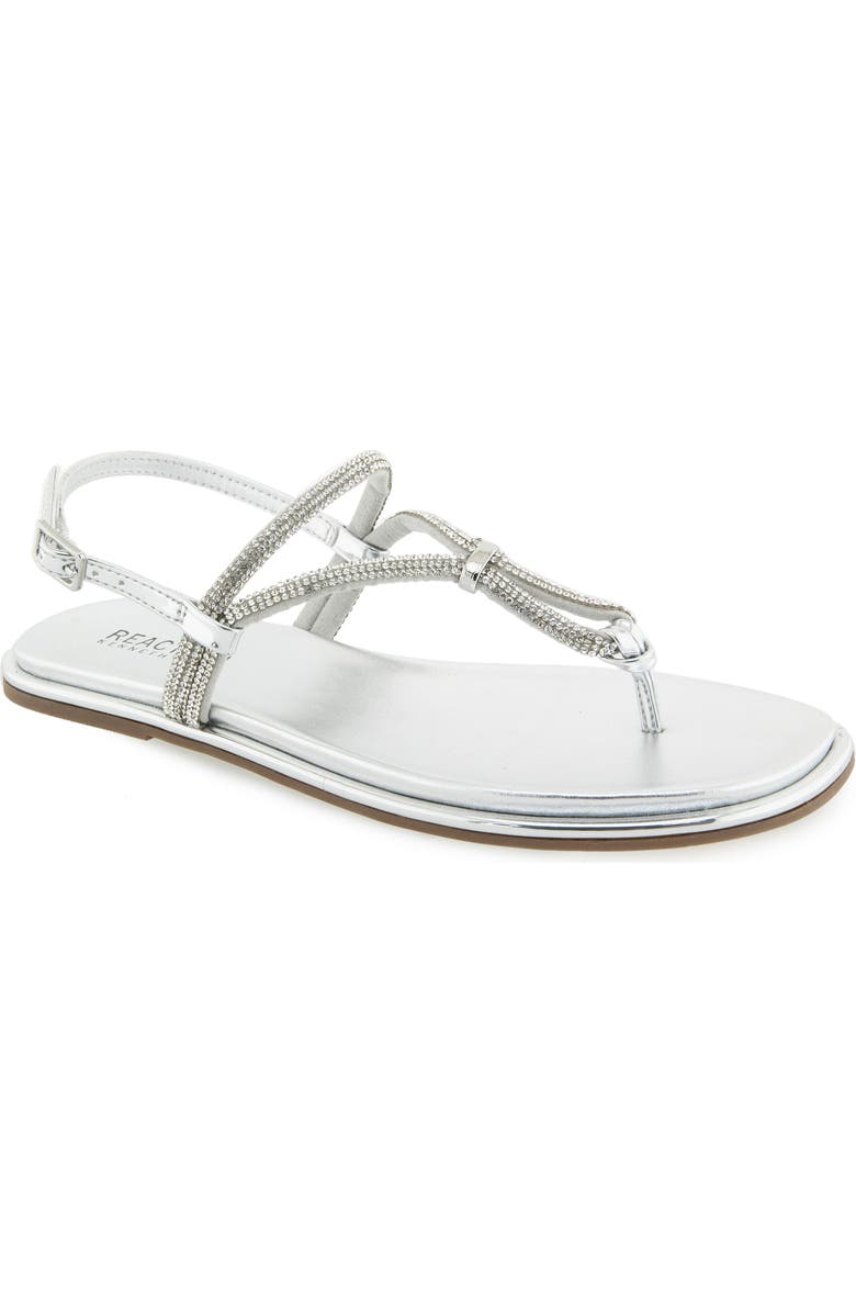 Reaction Kenneth Cole Wali Crystal Sandal, Main, color, Silver