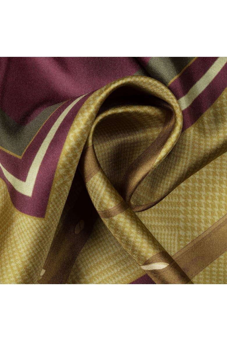 equestrian with glenplaid square, Alternate, color, brown