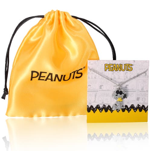 Peanuts Joe Cool Sunglasses Necklace In Metallic