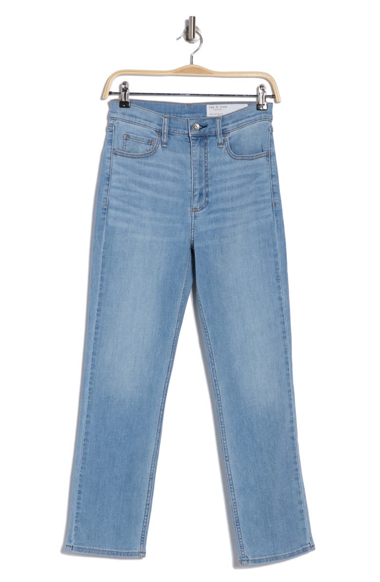 rag & bone Fern High Waist Slim Fit Jeans, Alternate, color, Light Wash