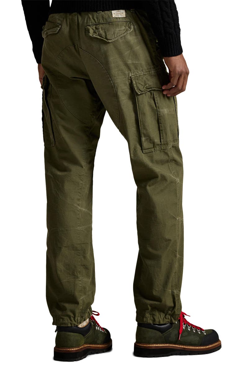 Polo Ralph Lauren Lightweight Rustic Canvas Cargo Pants, Alternate, color, Outdoors Olive