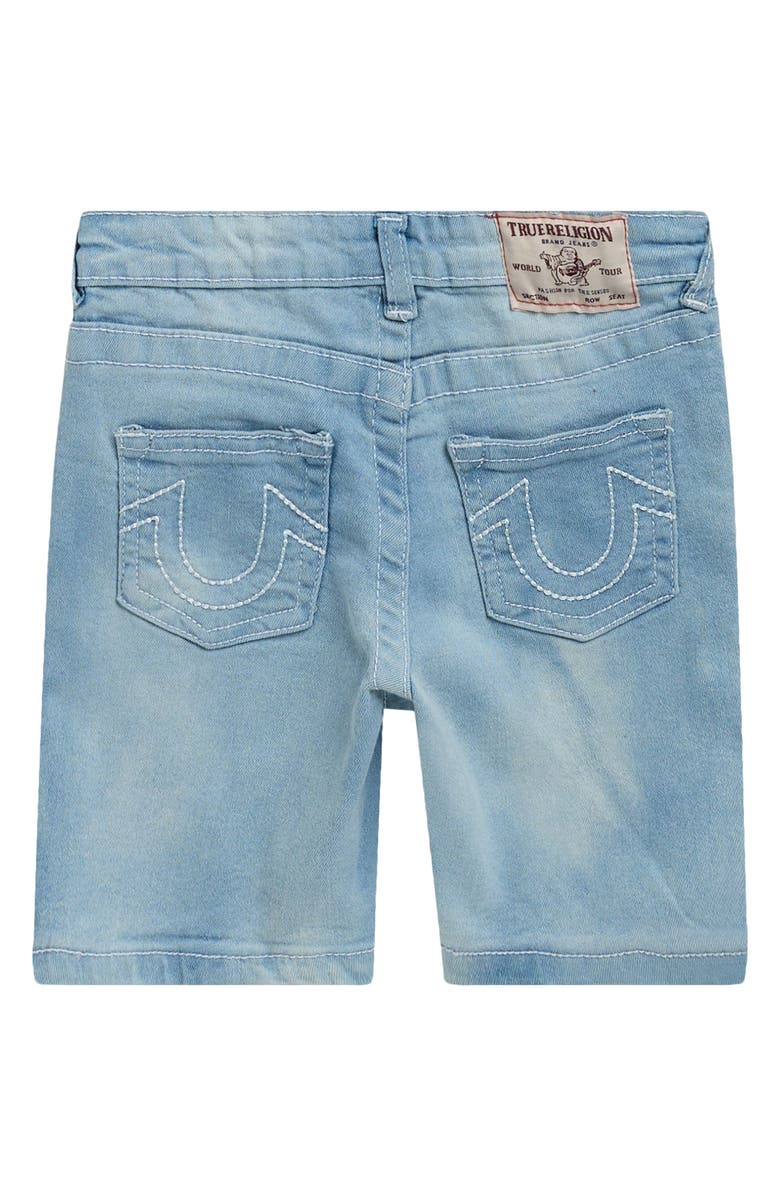 True Religion Knit Graphic T-Shirt & Denim Shorts Set, Alternate, color, White