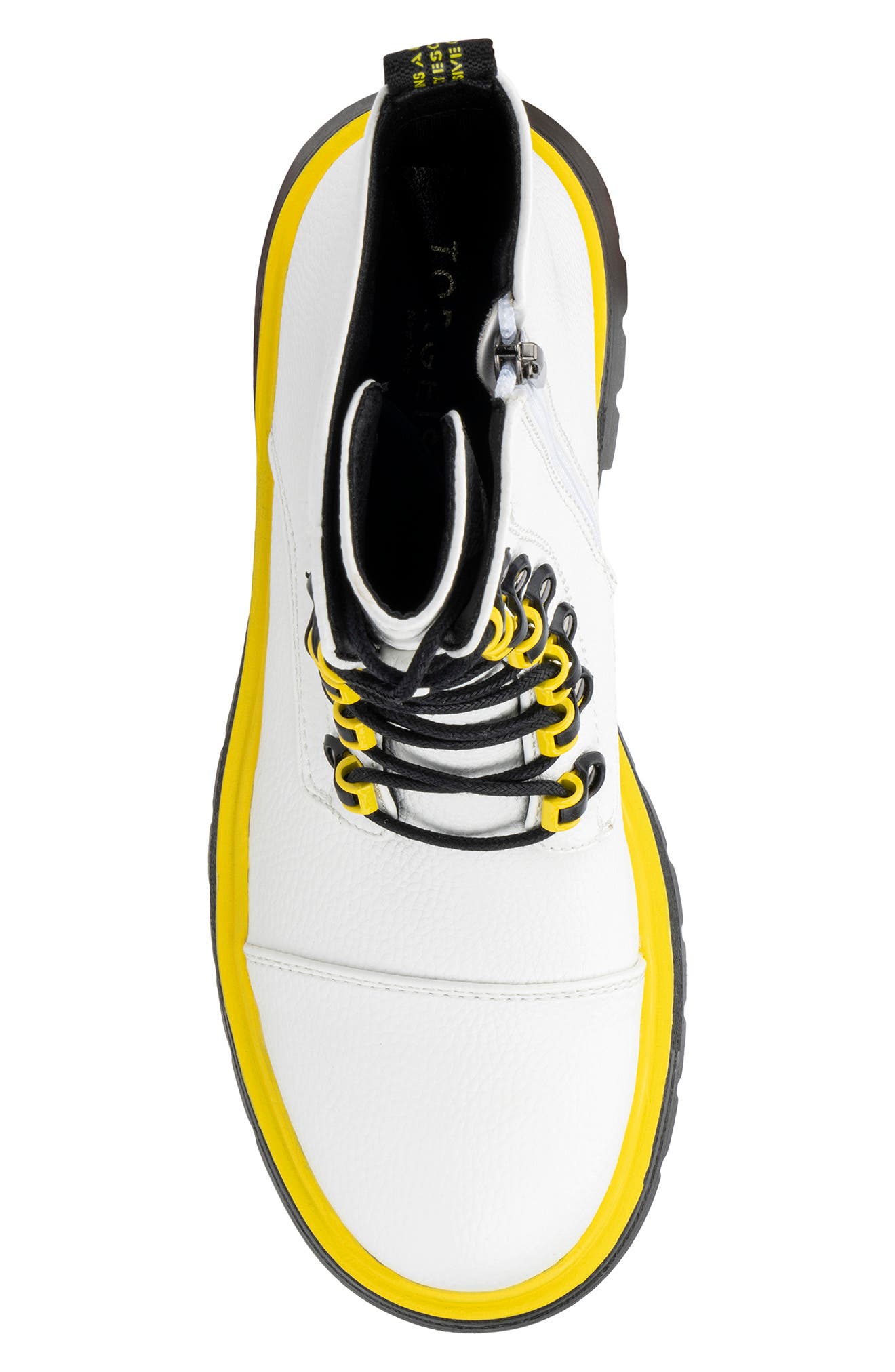 TORGEIS Sandy Side Zip Combat Boot, Alternate, color, White