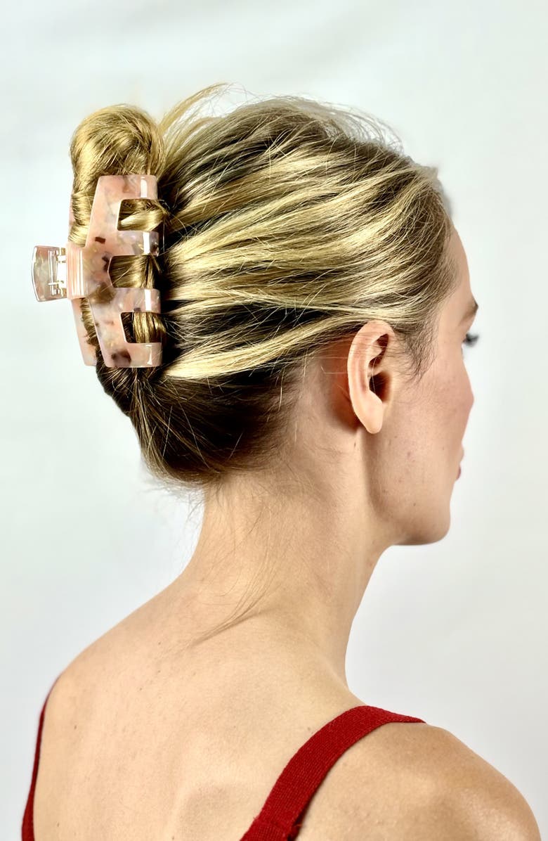 Ficcare Mae Jaw Clip, Alternate, color, Pretty In Pink