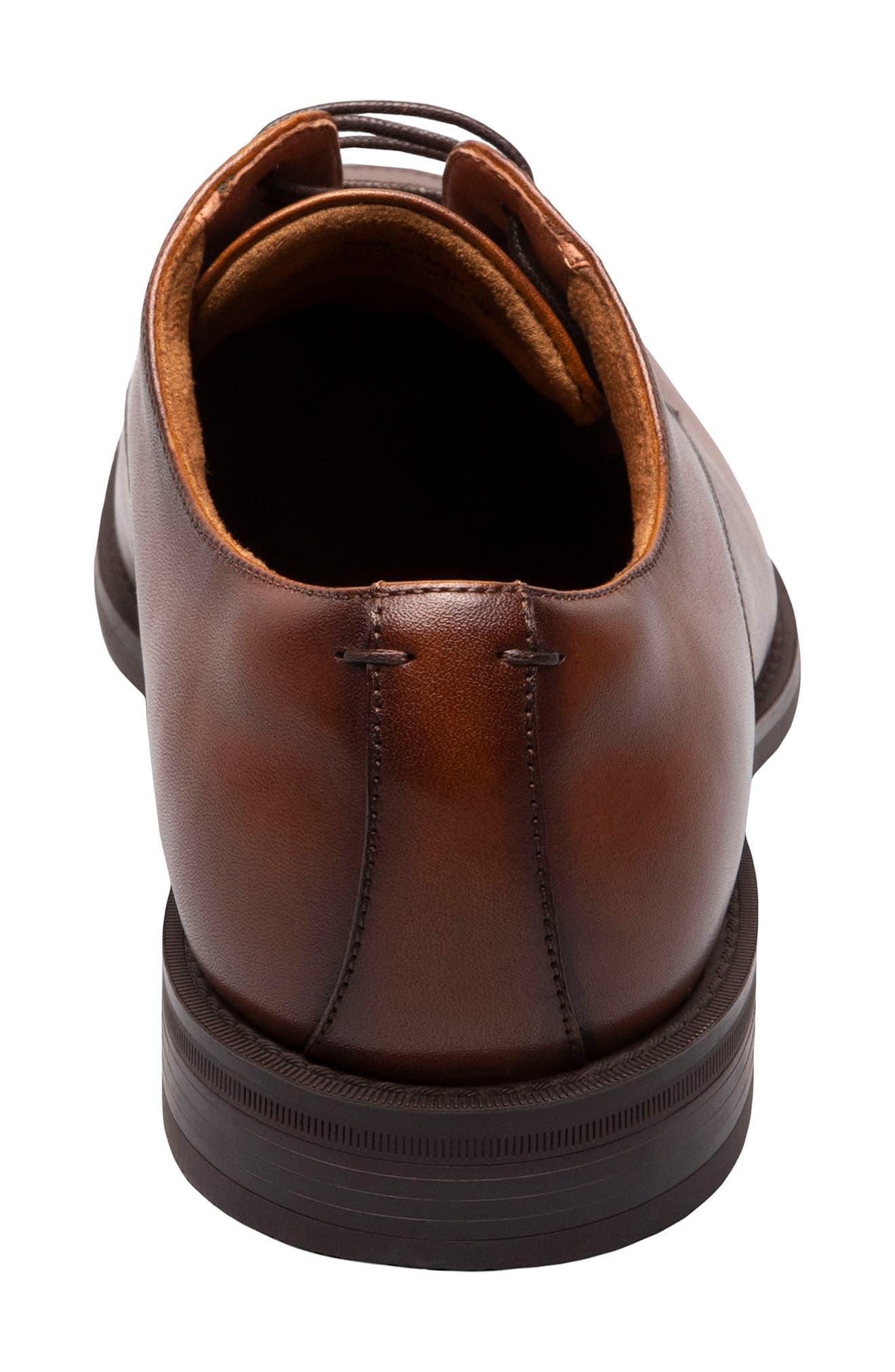 Santucci Moc Toe Derby, Alternate, color, COGNAC