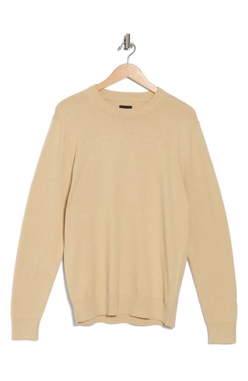 14th & Union Organic Cotton & Cashmere Blend Crewneck Sweater In Yellow