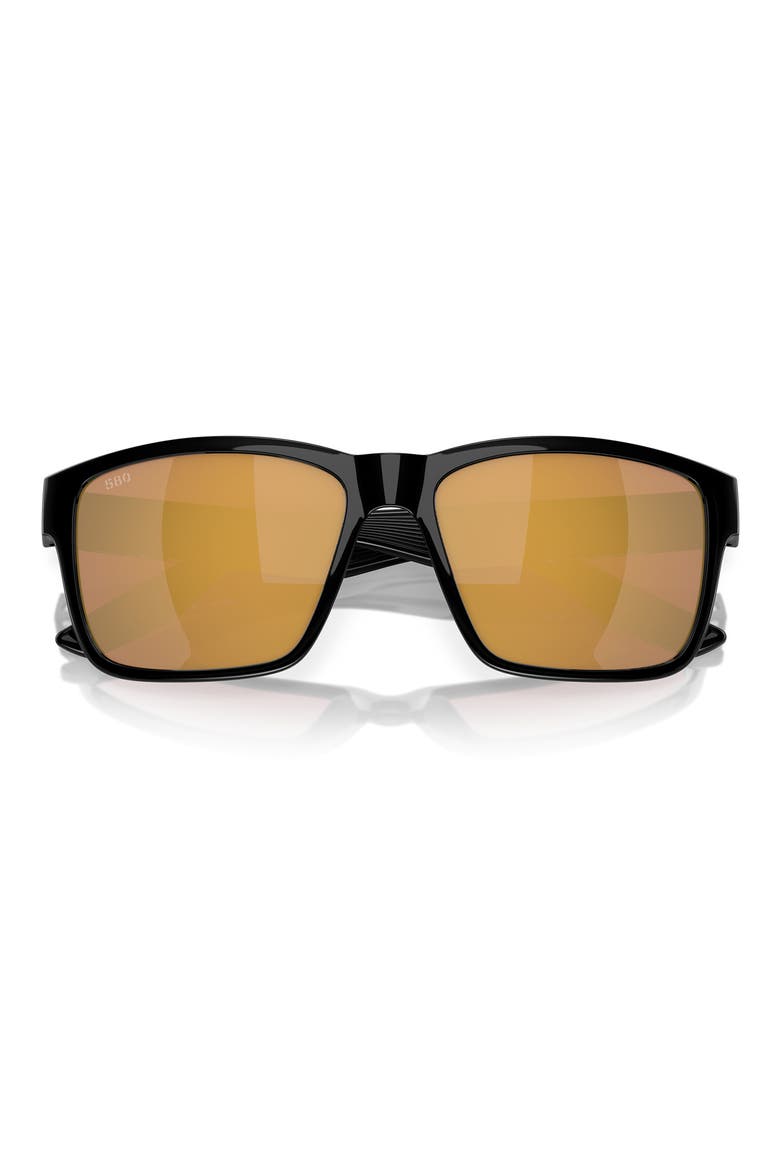 Square Polarized Sunglasses, Alternate, color, BLACK GOLD