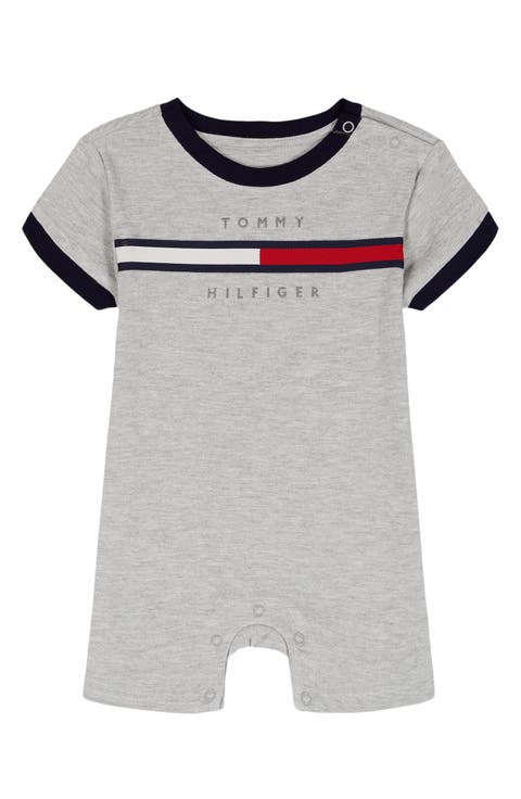 Logo Cotton Blend Romper (Baby)
