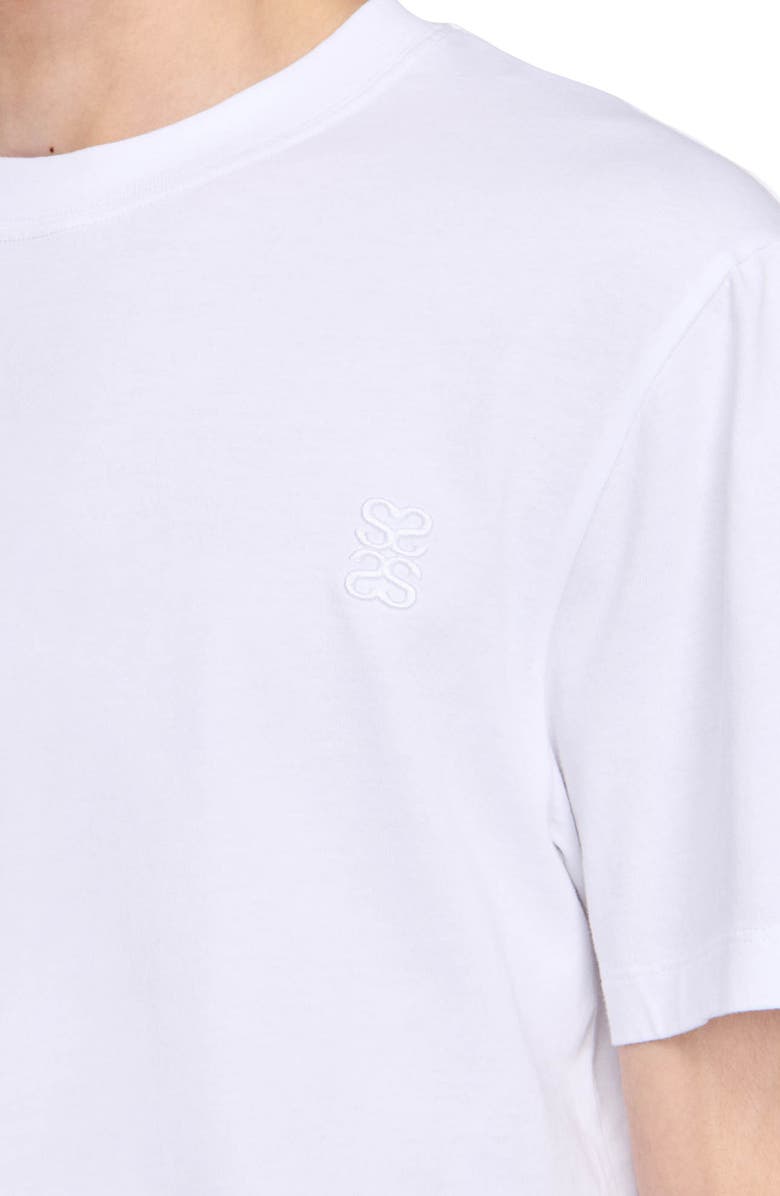SANDRO Cotton T-shirt, Alternate, color, White