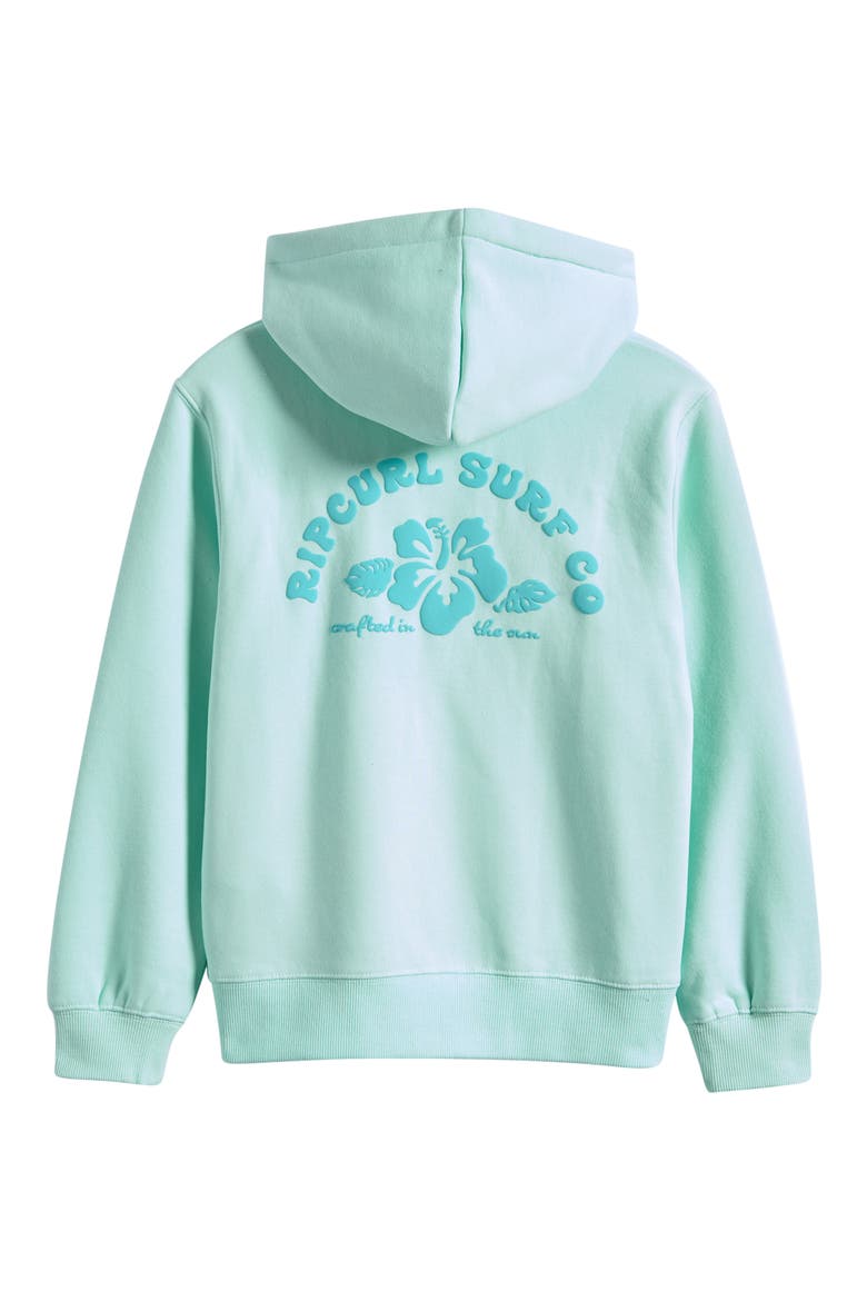 Kids' Hibiscus Heat Logo Sweatshirt, Alternate, color, LIGHT SEA BLUE