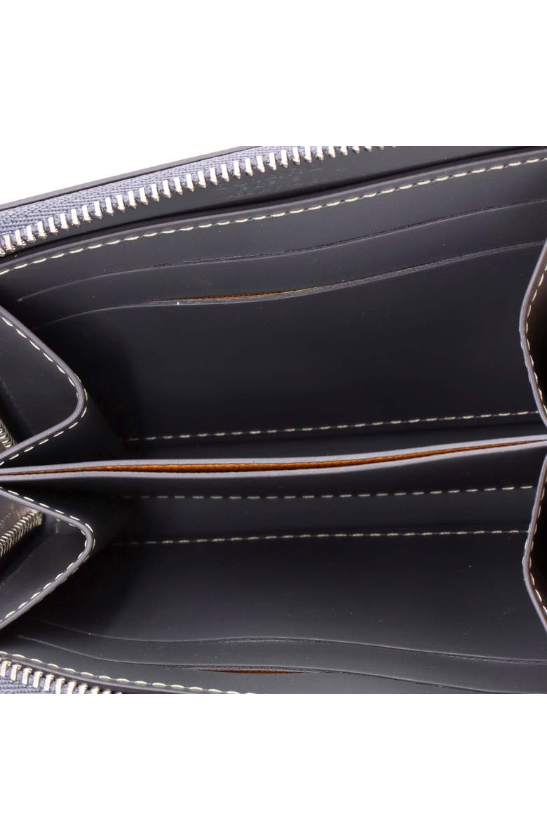 Pre-Owned Goyard Matignon Zip Wallet Coated Canvas with Leather PM, Alternate, color, Gray