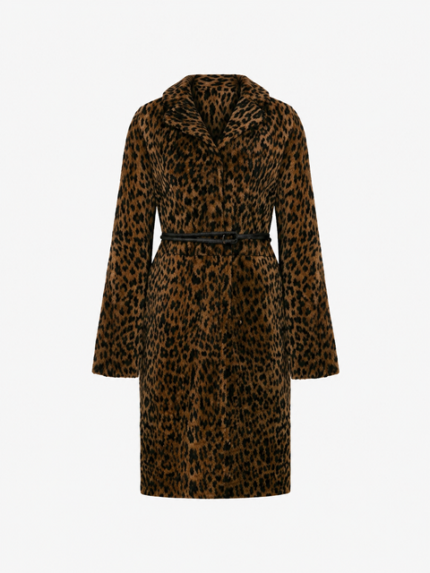 Melody Reversible Merino Shearling Coat with Leather Belt