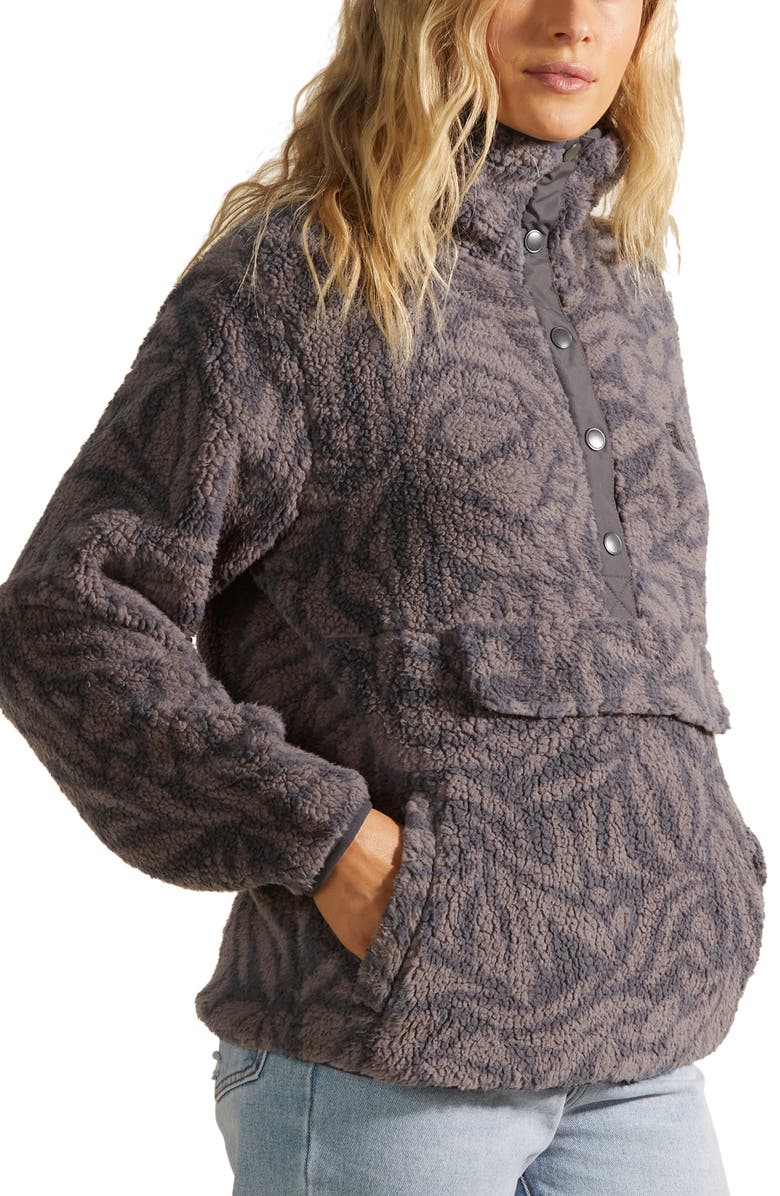 Billabong Switchback Faux Fur Pullover, Alternate, color, 