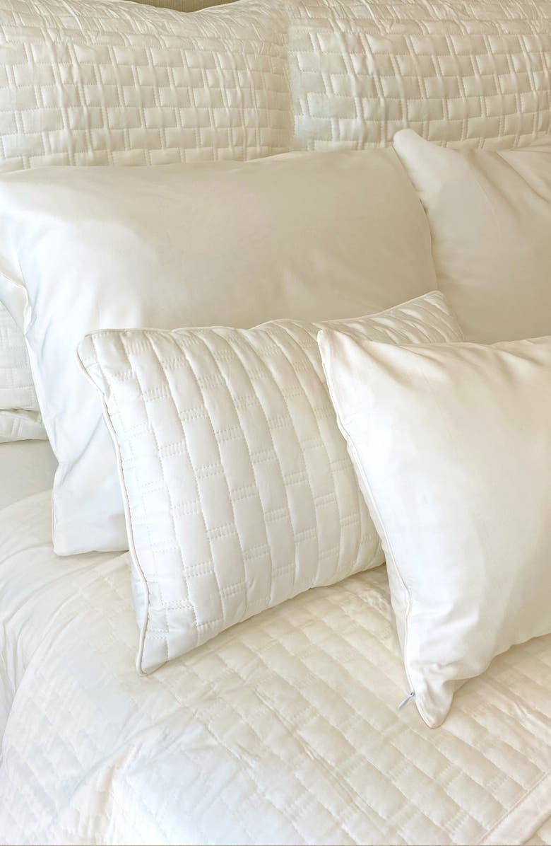 BedVoyage Quilted Euro Sham, Alternate, color, Ivory