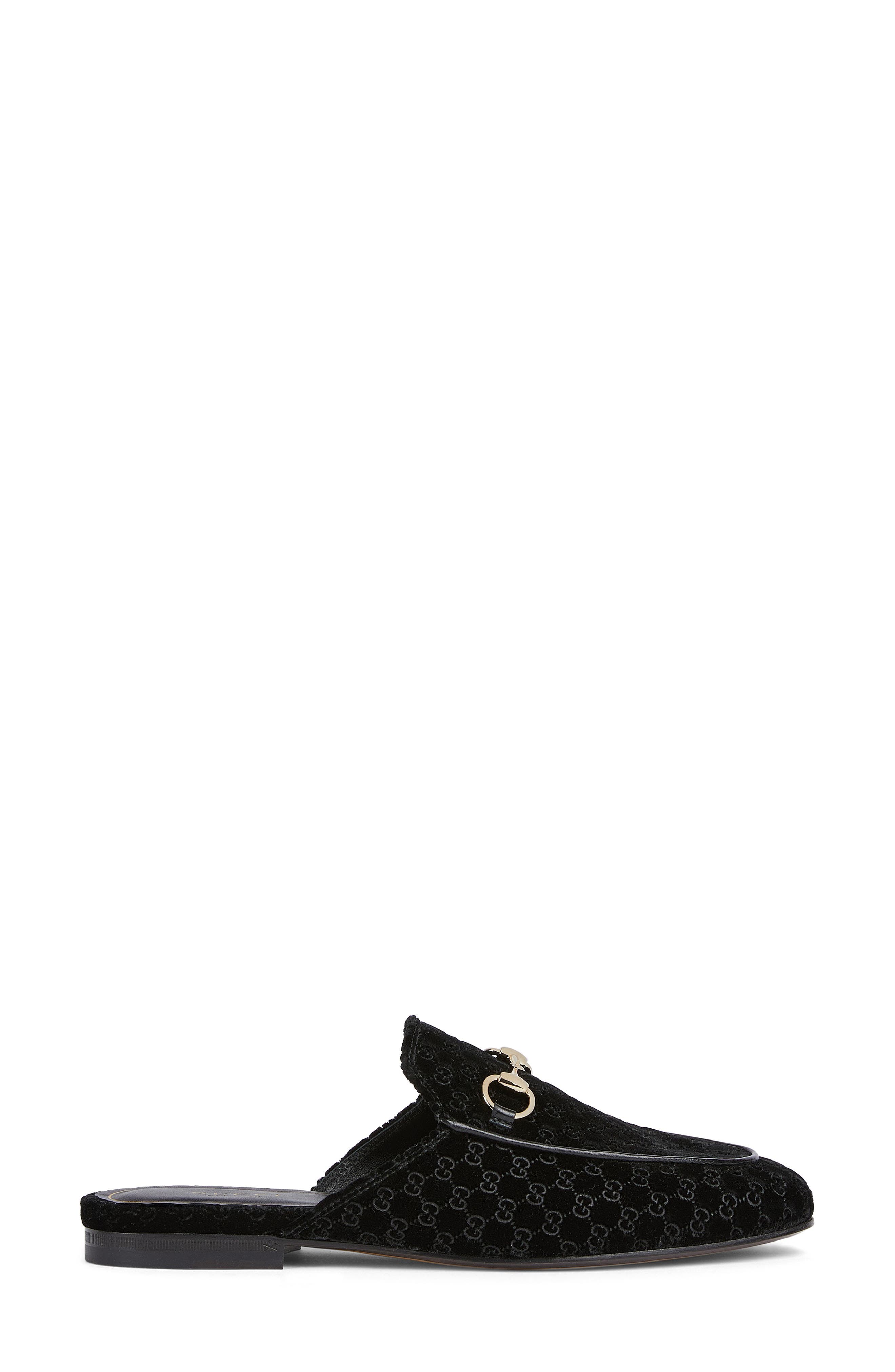 Gucci Princetown Horsebit Mule, Alternate, color, 001 Black/Black