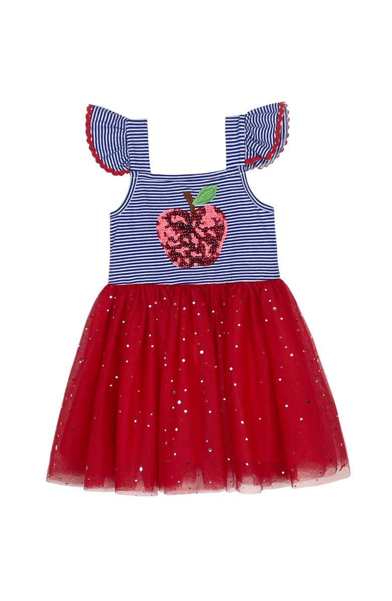 Mia Belle Girls Girls A+ Attire Apple Sparkle Tutu Dress, Main, color, Red