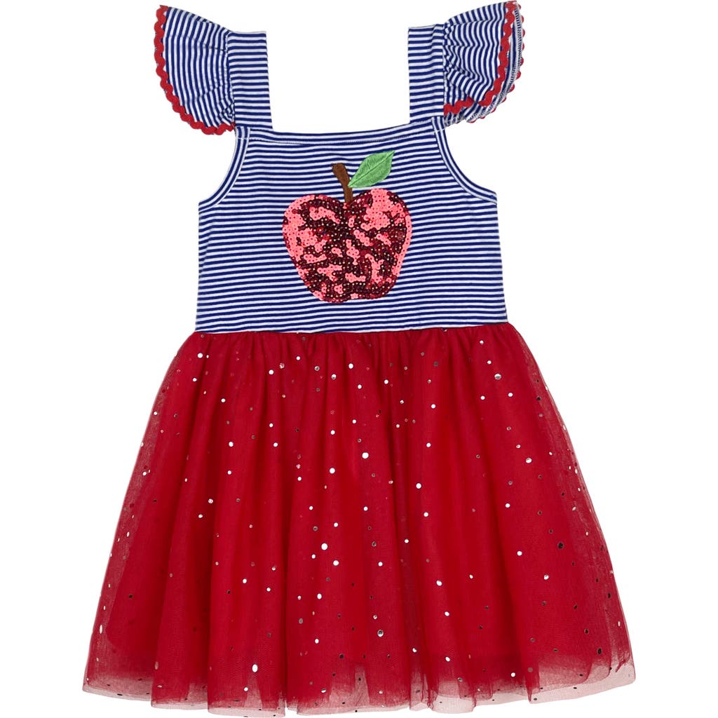Mia Belle Girls Kids' Girls A+ Attire Apple Sparkle Tutu Dress In Red