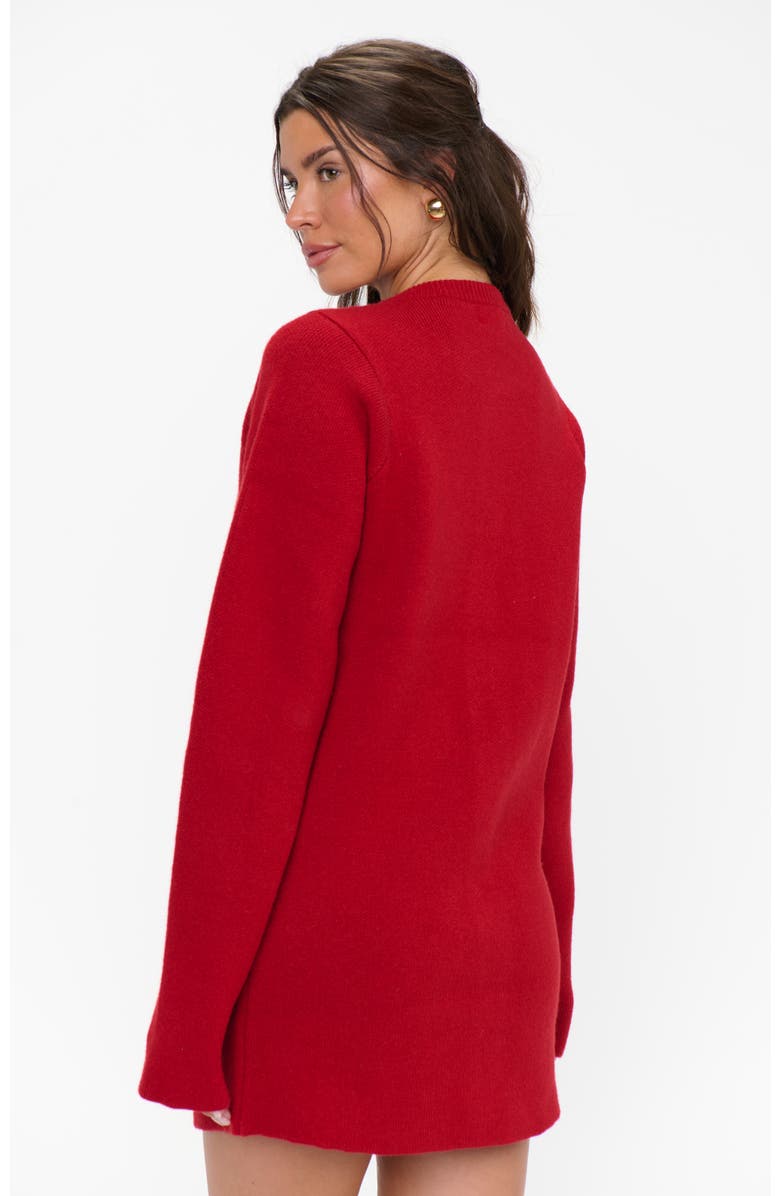 Show Me Your Mumu Marguerite Cardigan Dress, Alternate, color, Lover Red Knit