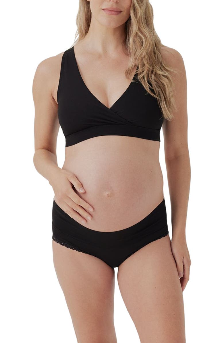 Pact Organic Cotton Maternity Nursing Bralette, Main, color,