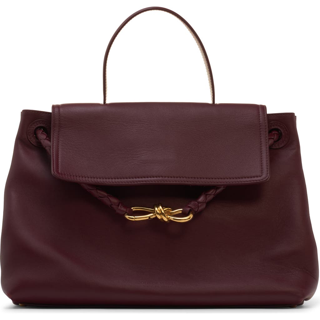 Bottega Veneta Womens Barolo-m Brass Ciao Ciao Medium Leather Top-handle Bag In 2250 Barolo-m Brass