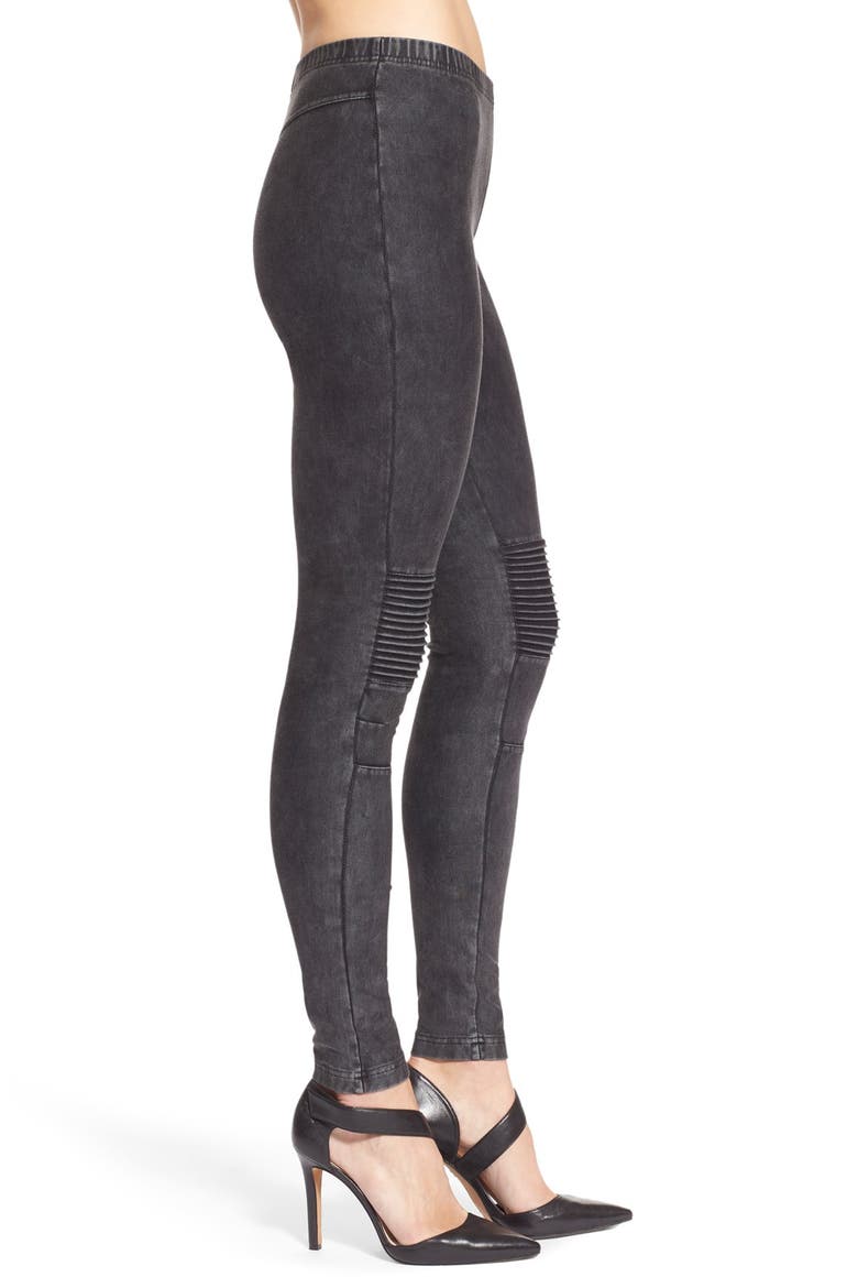 Acide Wash Moto Leggings, Alternate, color, BLACK WASHED