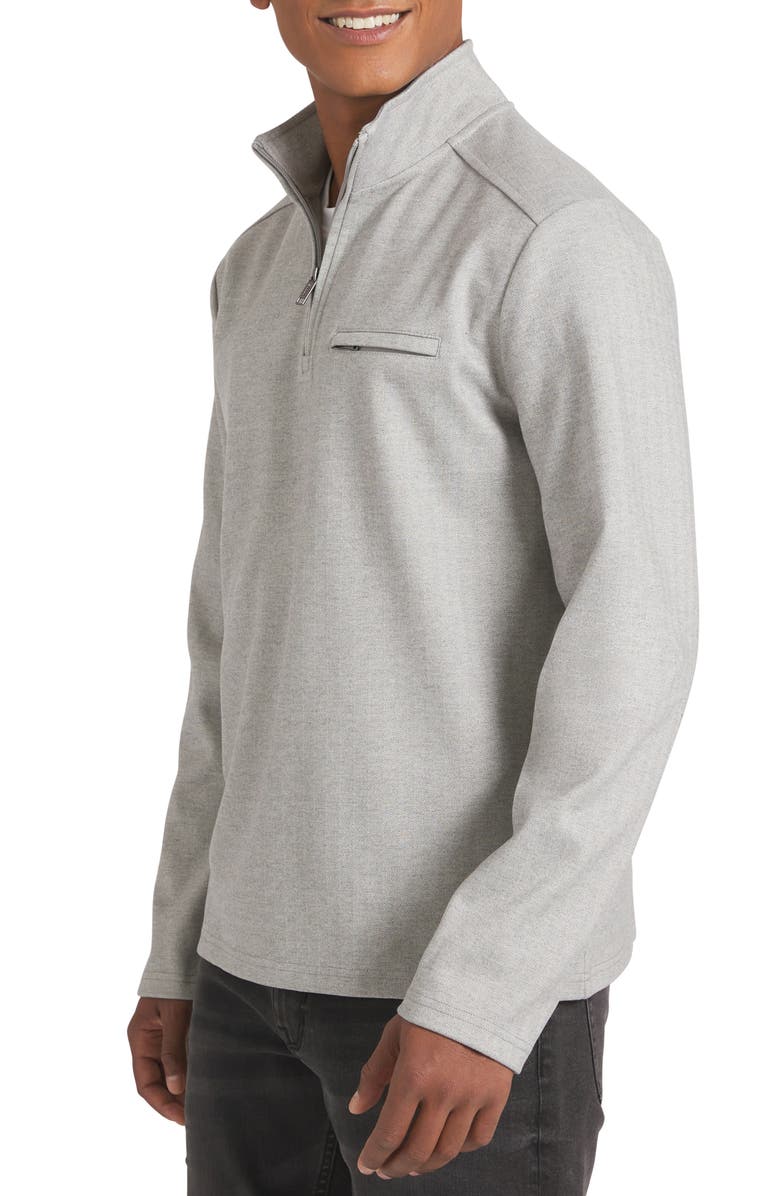 DKNY SPORTSWEAR Macon Quarter Zip Pullover, Alternate, color, Heather Gray