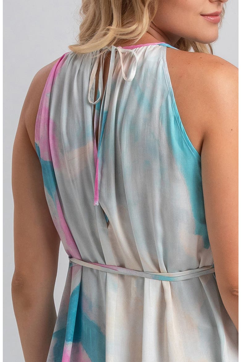 Francesca Floral Maternity Maxi Dress, Alternate, color, BLUE