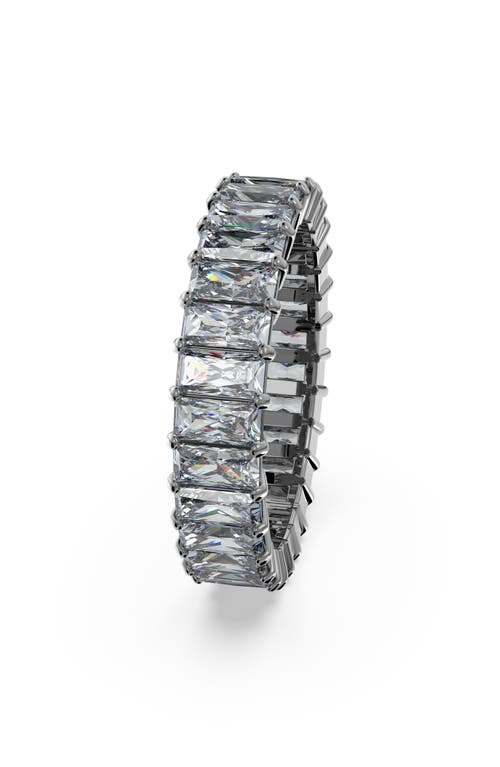 Swarovski Matrix Baguette Crystal Eternity Ring