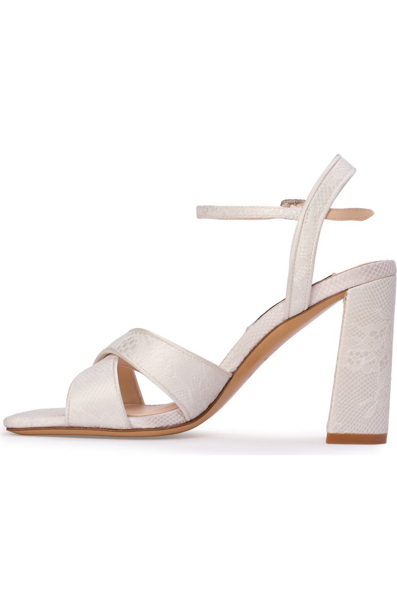 Anne Barge Fete Sandal, Alternate, color, White Lace