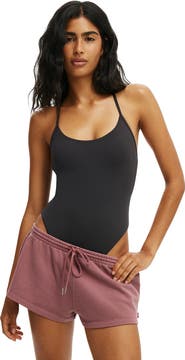 COTTON ON BODY Women's Active Ultra Soft High Side Bodysuit
