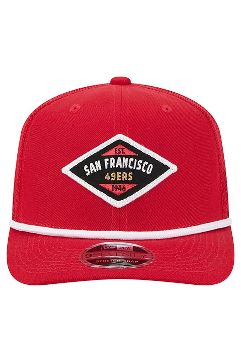 Men's New Era  Scarlet San Francisco 49ers Team 9SEVENTY Adjustable Hat, Alternate, color, Scarlet