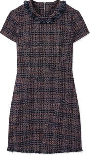 LK Bennett Alba Tweed Fringe Minidress