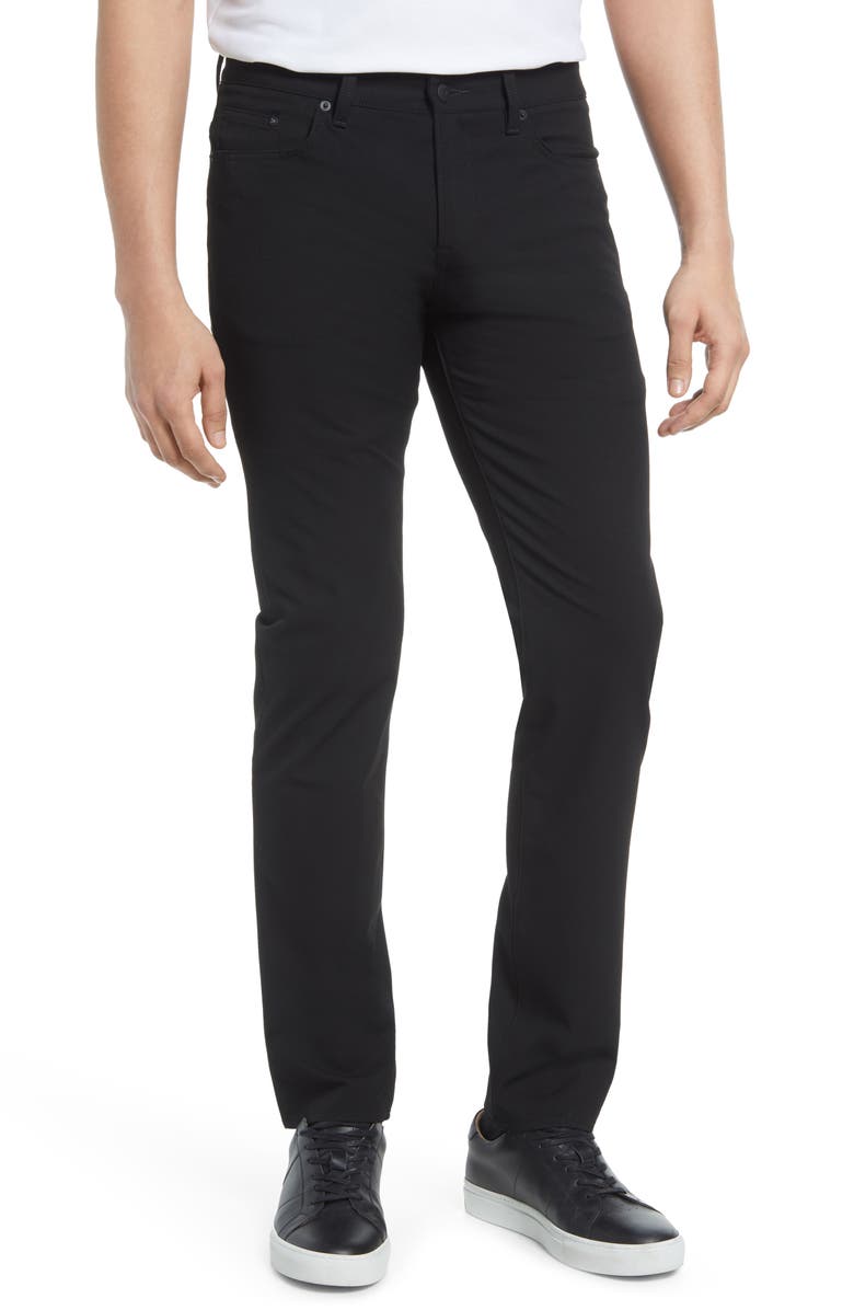 BOSS Delaware Slim Fit Five Pocket Pants, Main, color, Black
