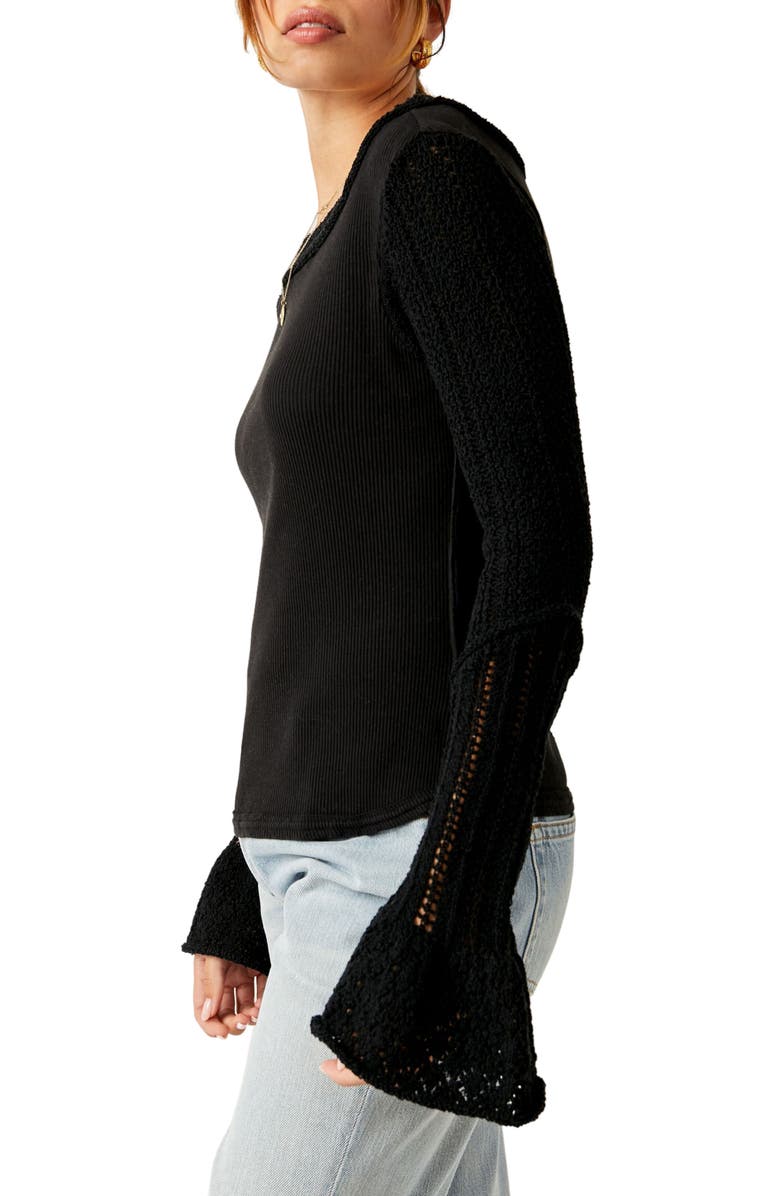 Free People Cuffing Season Rib Top, Alternate, color, 