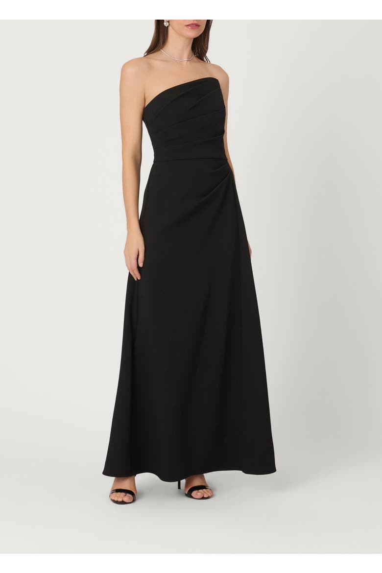 Midnight Stretch Crepe Dory Dress, Main, color, Jet