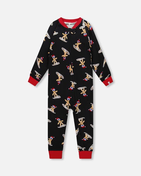Organic Cotton Interlock One-Piece Pajama Cookie (Little Kid & Big Kid)