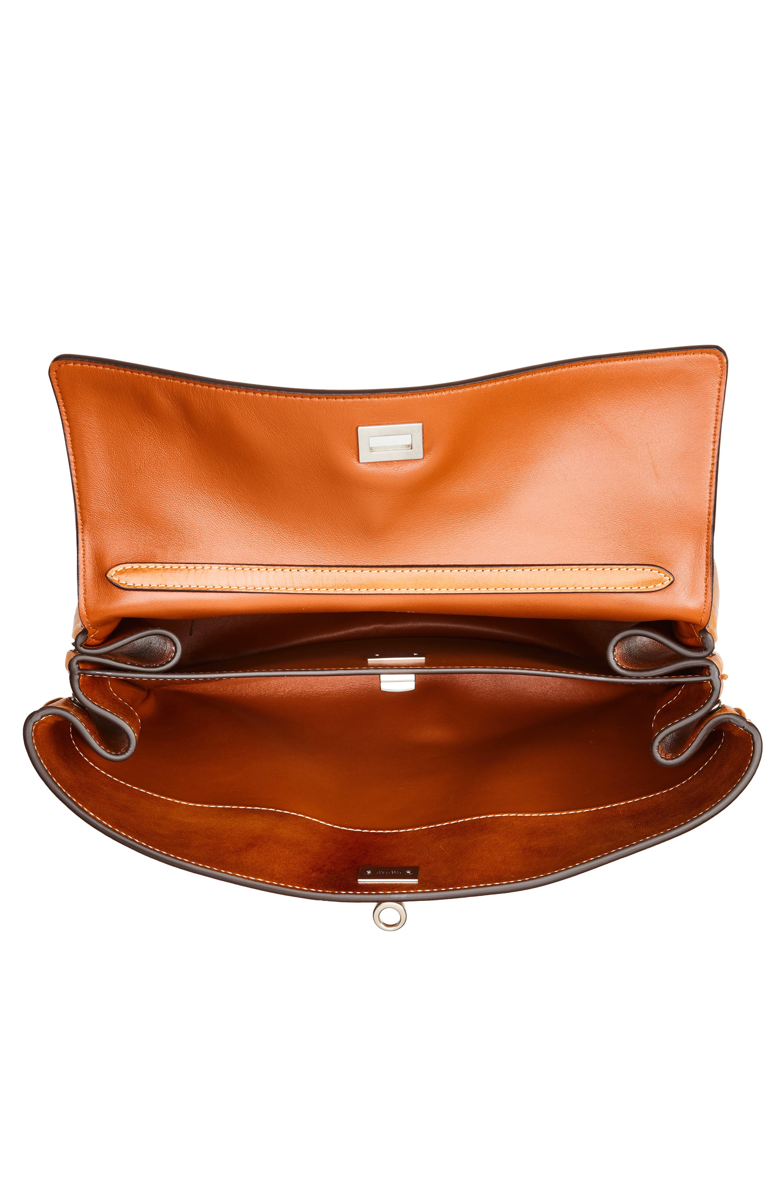 Balenciaga Medium Rodeo Leather Top Handle Bag, Alternate, color, 2753 Tan Cowboy