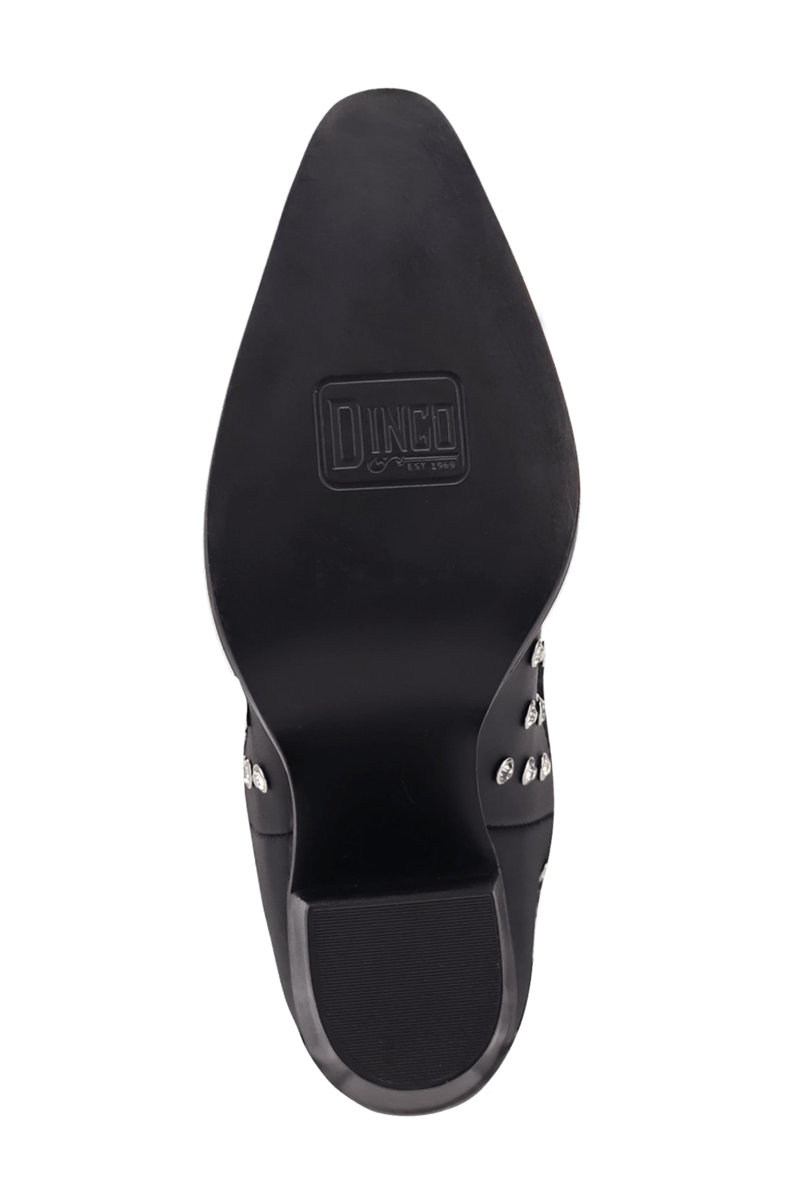 Dingo Show Pony Fringe & Rhinestone Western Boot, Alternate, color, Black