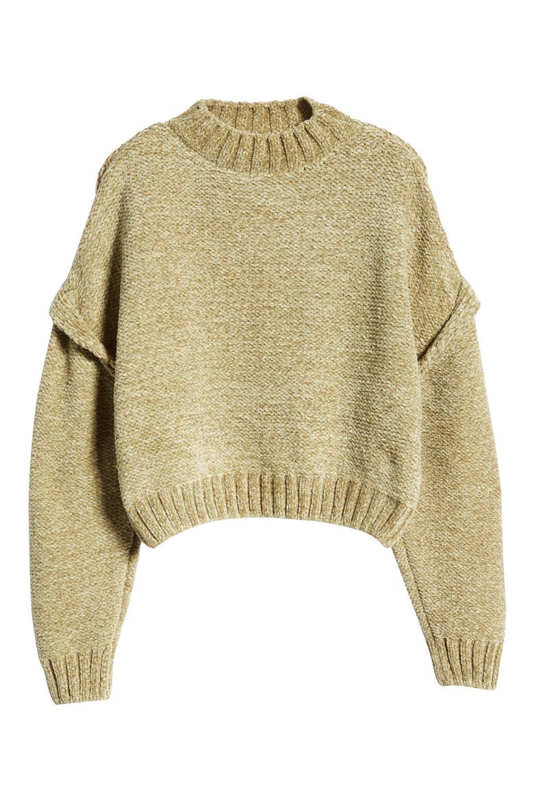 Drop Shoulder Crop Sweater, Alternate, color, HIGHTLIGHT REEL