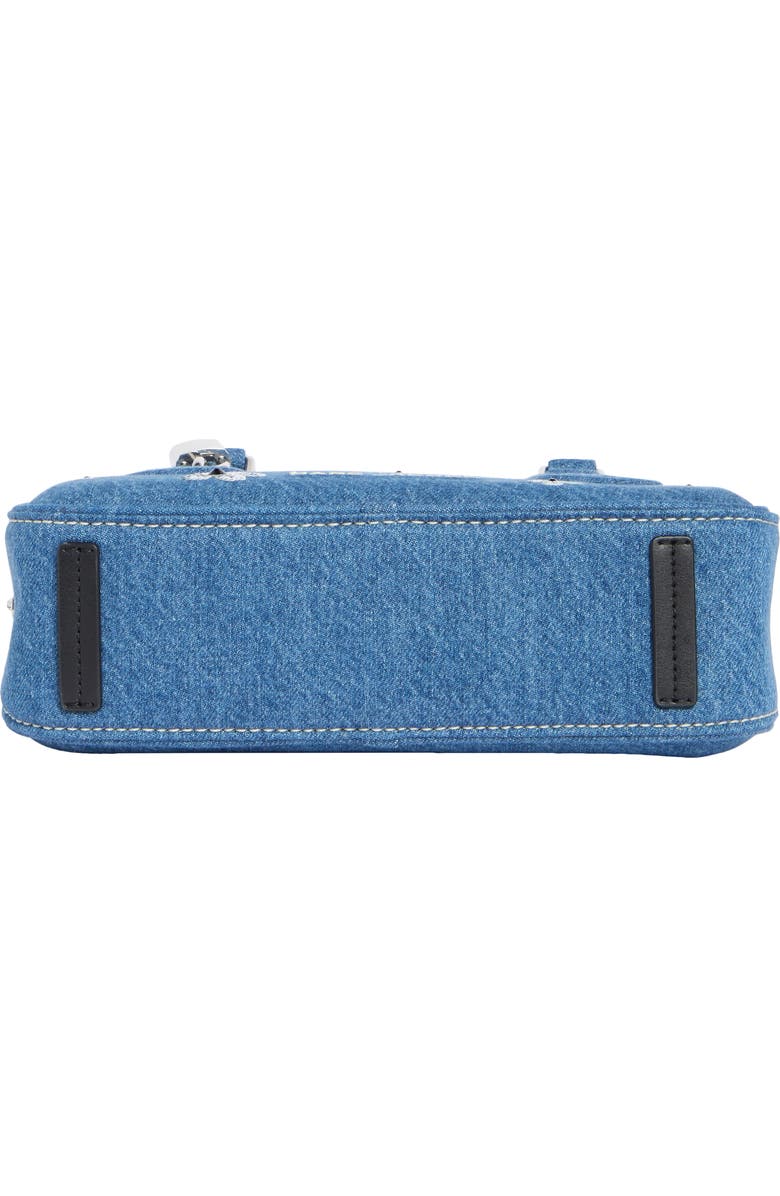 Marc Jacobs Daisy Sequin Denim Shoulder Bag, Alternate, color, Medium Denim