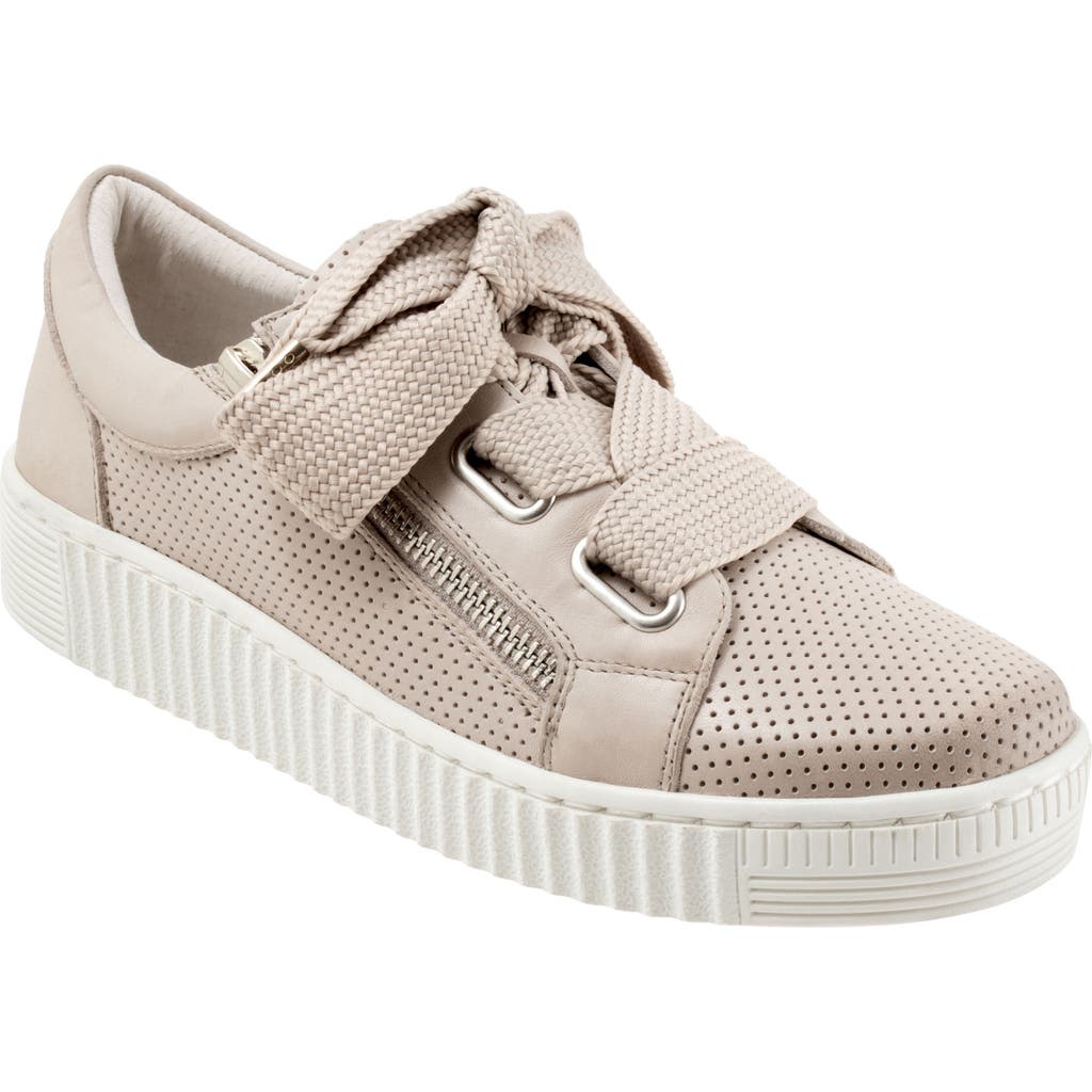 EOS FOOTWEAR Jovi Perforated Leather Sneaker in Pebble  product
