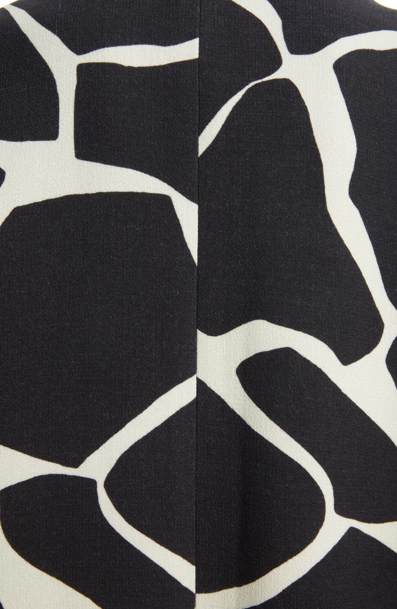 Dries Van Noten Giraffe Print Wool Crepe Blazer, Alternate, color,