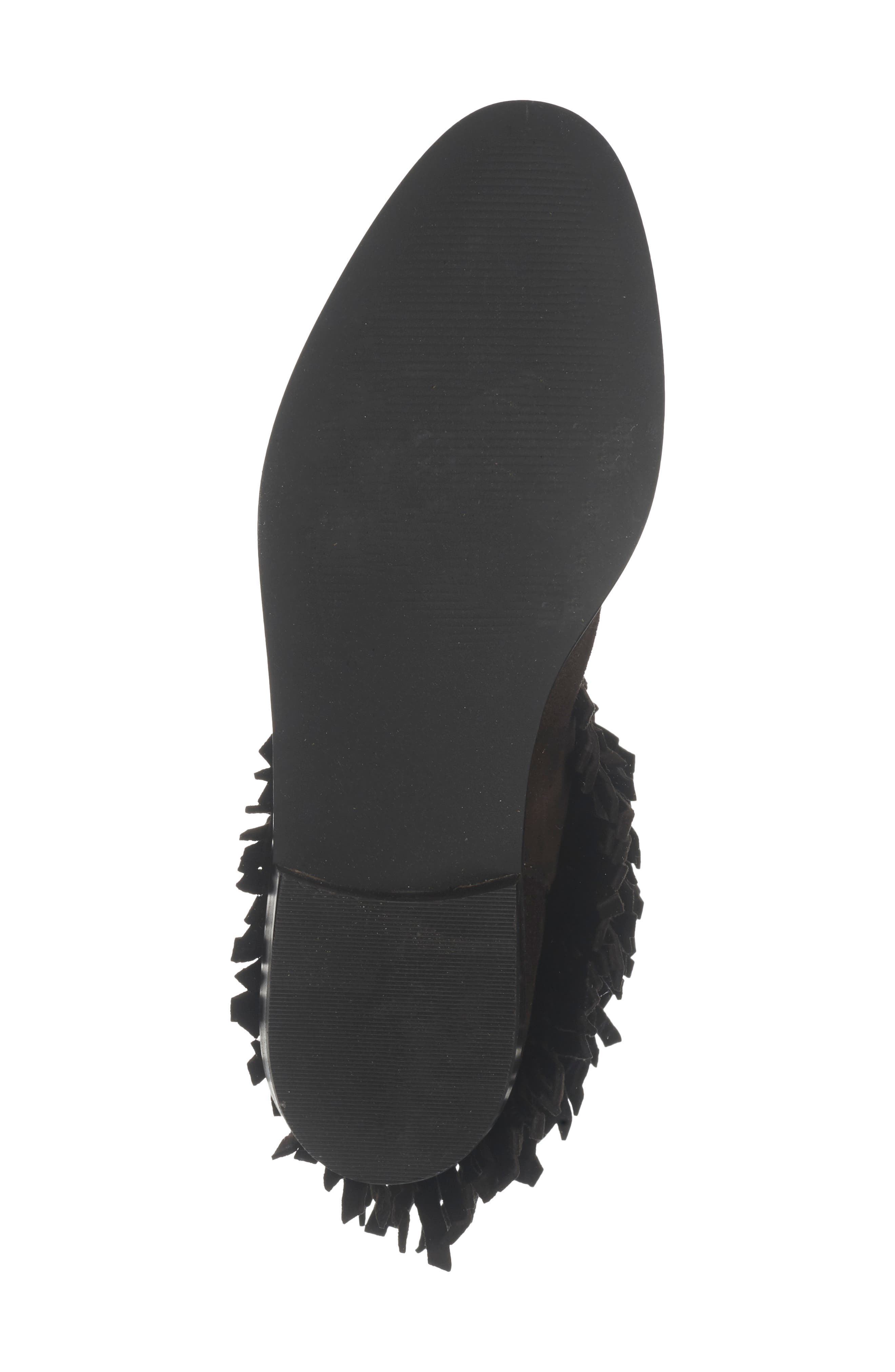 Steve Madden Spur Fringe Boot, Alternate, color, Brown Suede