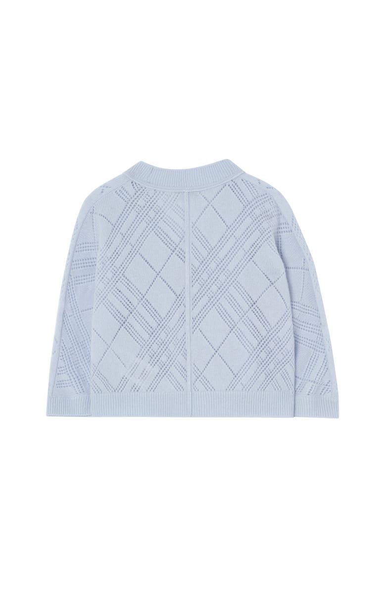 Burberry Check Cashmere Two-piece Set, Alternate, color, Dusty Blue