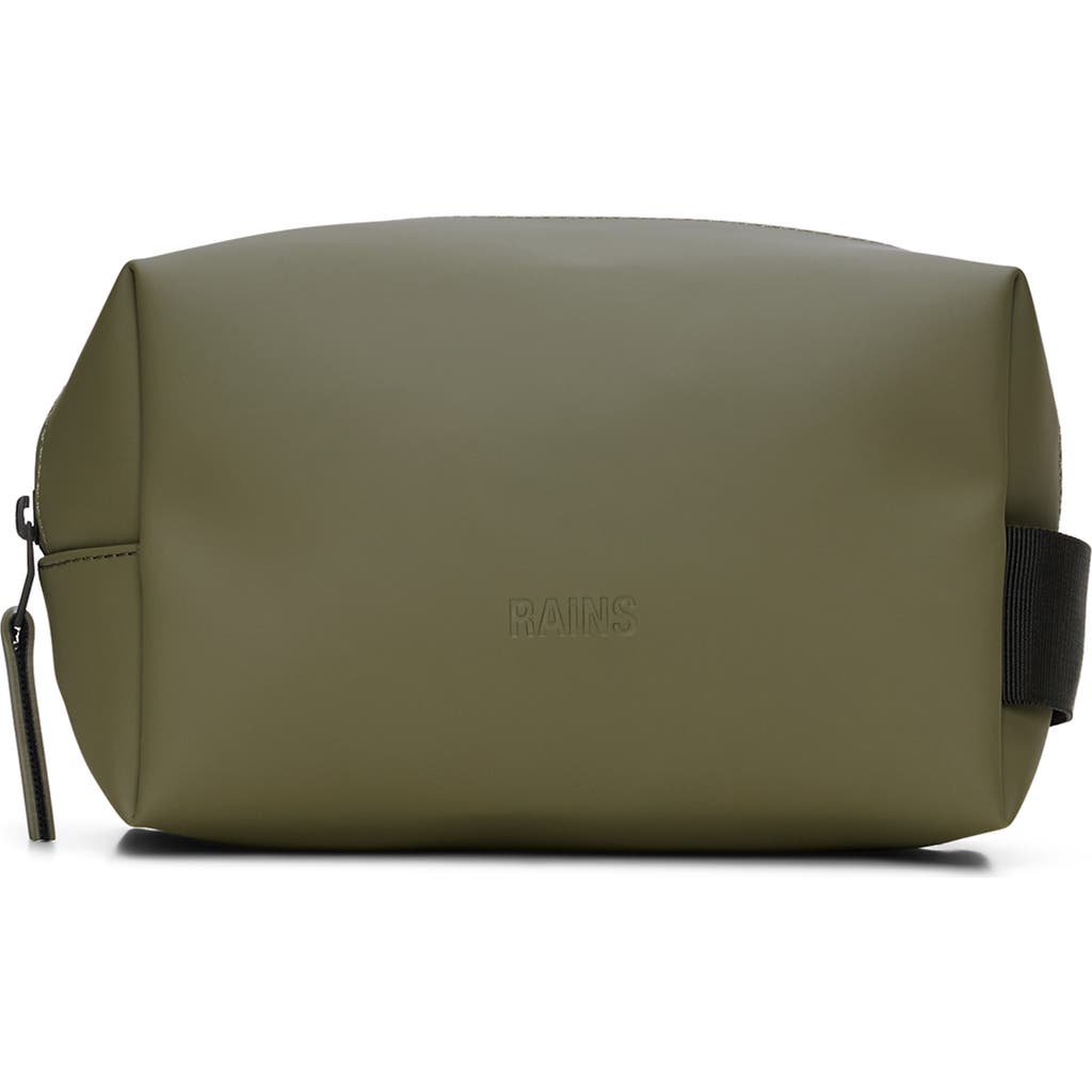 Rains Small Waterproof Toiletry Bag In Green