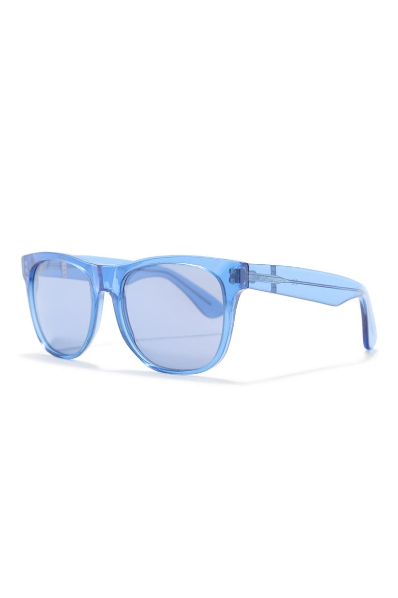 55mm Square Sunglasses, Alternate, color, BLUE
