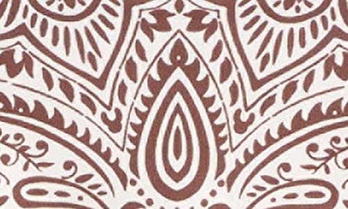 Sanctuary Printed Handkerchief Hem Tankini Top In Brown