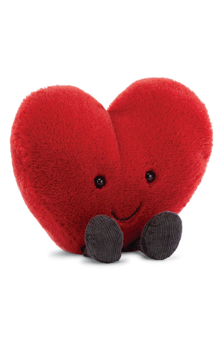 Jellycat Amuseable Red Heart Plush Toy, Main, color,