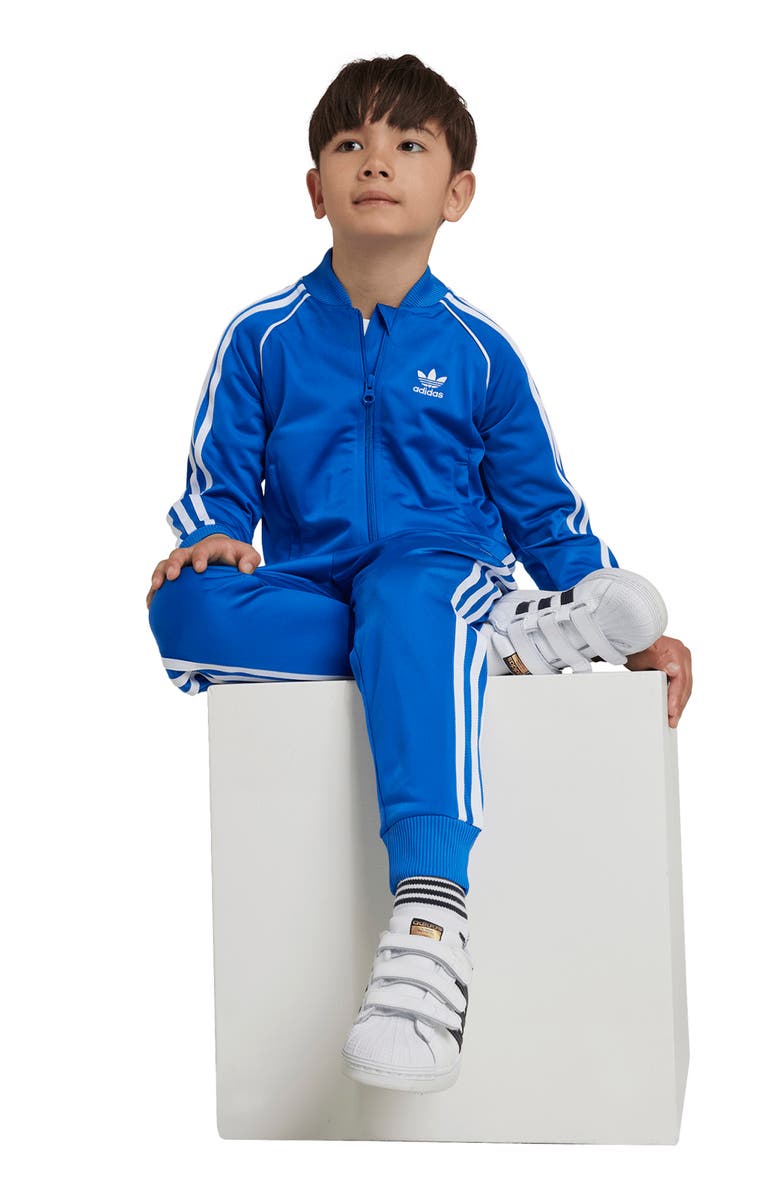 adidas Kids' Superstar Recycled Polyester Track Jacket & Pants Set, Alternate, color, 